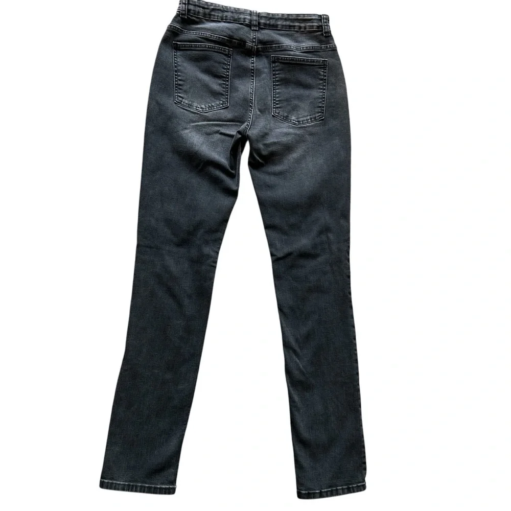 Boden Black Adjustable Waist Straight Leg Stretchy Jeans Button Zipper Sz 15Y L - Picture 10 of 10